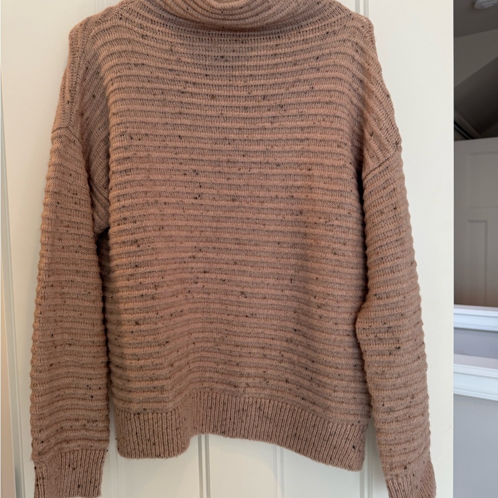 Madewell Ribbed Dusty Pink Mockneck Sweater